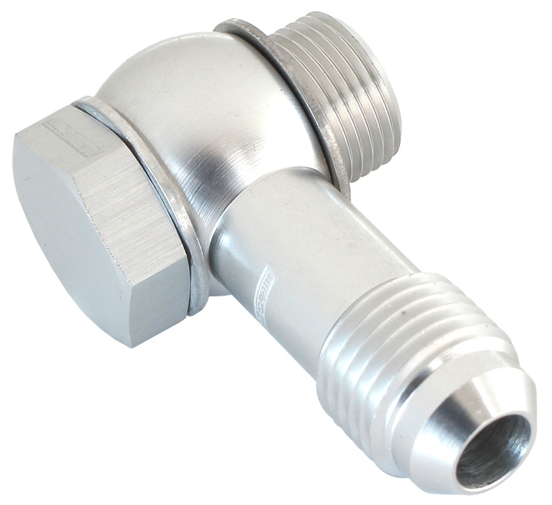 HOLLEY FITECH 9/16"-24 to -6  INLET FITTING KIT SILVER