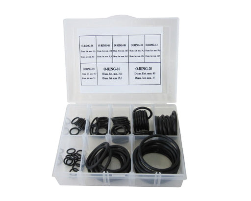 EPR O-RINGS -3 to -20AN PK    10 OF EACH IN PLASTIC CASE