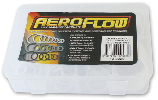 TEFLON WASH PK -3AN TO -20AN  10 OF EACH IN PLASTIC CASE Default Title
