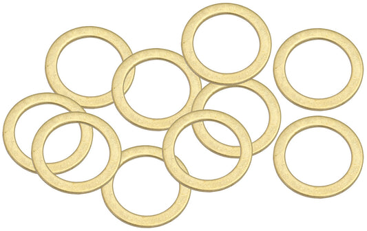 BRASS CRUSH WASHER METRIC M16 16MM ID SUIT M16 THREAD 10 PAC
