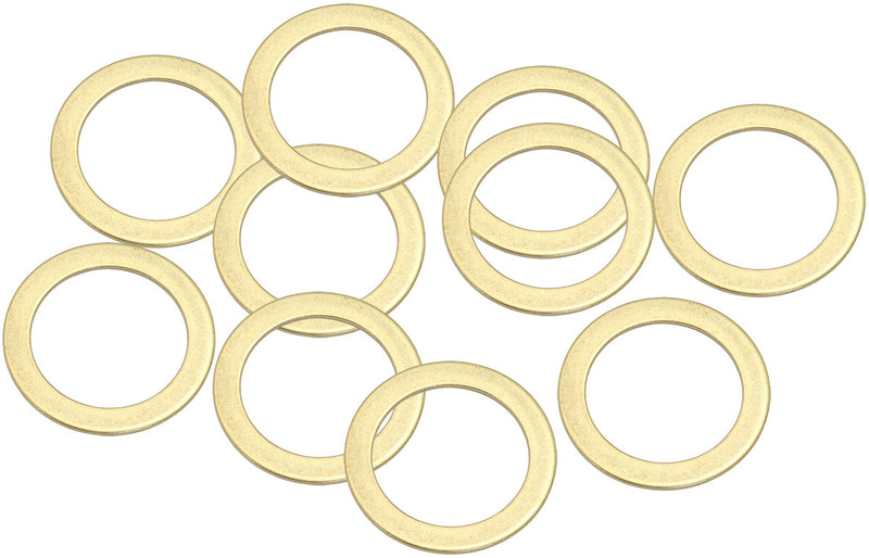 BRASS CRUSH WASHER METRIC M22 22MM ID SUIT M22 THREAD 10 PAC