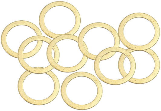 BRASS CRUSH WASHER METRIC M24 24MM ID SUIT M24 THREAD 10 PAC