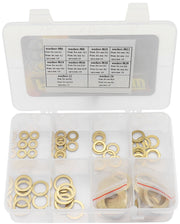 BRASS CRUSH WASHER METRIC KIT SIZES INCLUDE M6 TO M24