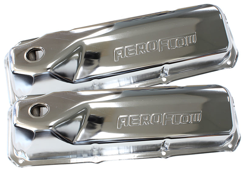 302 351C FORD STEEL VALVE     COVERS CHROME WITH AF LOGO
