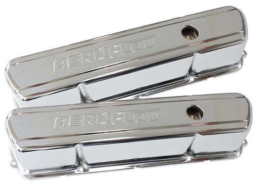 STEEL VALVE COVERS, 253 308   TALL CHROME WITH AEROFLOW LOGO Default Title