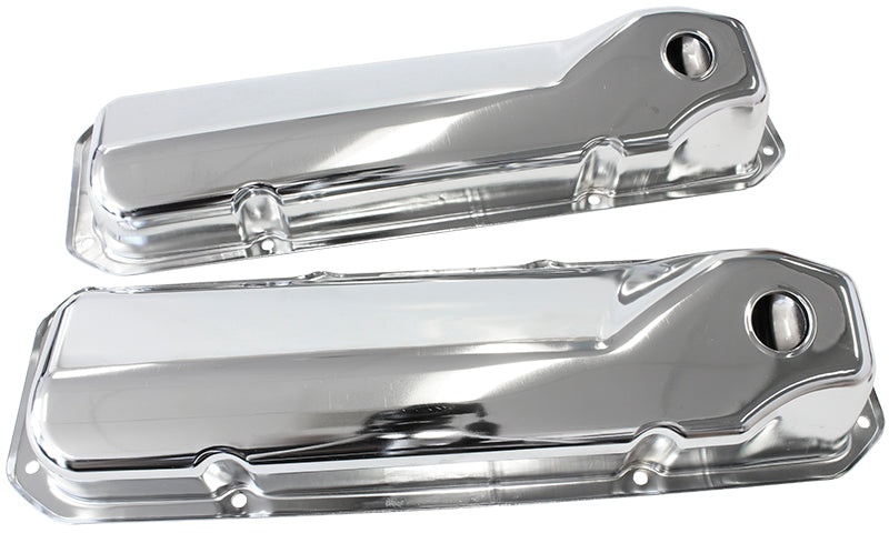 302 351C FORD STEEL VALVE     COVERS CHROME NO LOGO