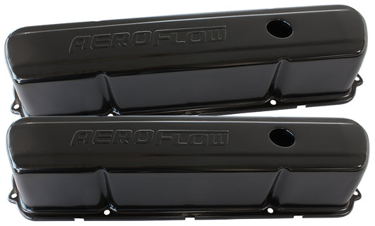 STEEL VALVE COVERS, 253 308   BLACK WITH AEROFLOW LOGO Default Title