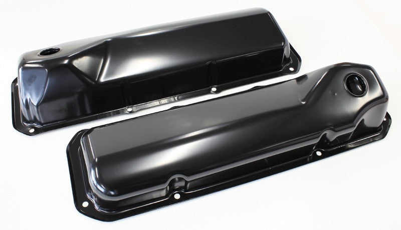 302 351C FORD STEEL VALVE     COVERS BLACK NO LOGO