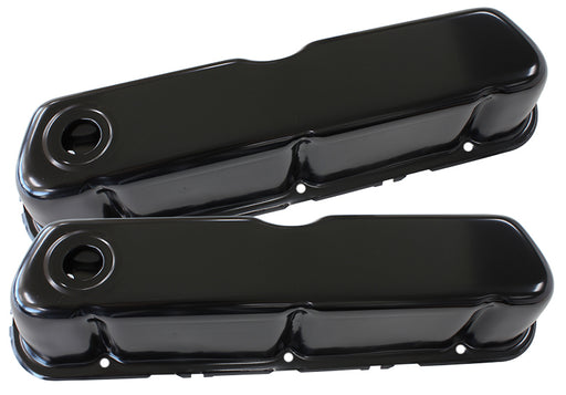 STEEL VALVE COVERS, SBF       BLACK WITHOUT LOGO