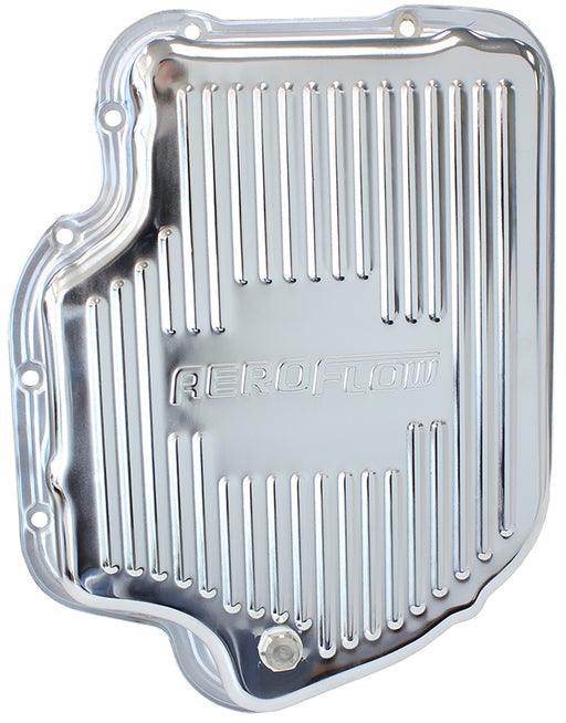 TH400 DEEP TRANSMISSION PAN   CHROME W/ DRAIN PLUG 3" DEEP
