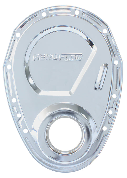 SB CHEV TIMING COVER CHROME   STEEL INC GASKETS AND SEALS   SBC Aeroflow 1827-2000 Default Title