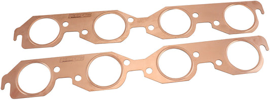 BBC ROUND EXHAUST GASKETS     COPPER EMBOSSED BIG BLOCK CHEVPAIR Aeroflow - AF 1854-1304