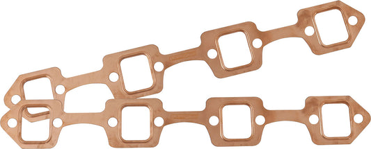 SBF RECTANGLE EXHAUST GASKETS COPPER EMBOSSED 289 302 351   FORD PAIRAeroflow AF 1854-1204