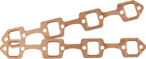 SBF RECTANGLE EXHAUST GASKETS COPPER EMBOSSED 289 302 351   FORD PAIRAeroflow AF 1854-1204