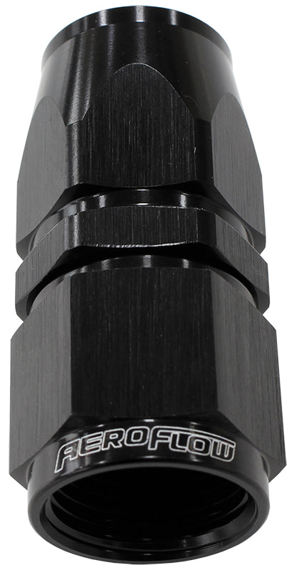 ALLOY STRAIGHT HOSE END -8AN  BLACK SWIVEL NUT SUIT TEFLON