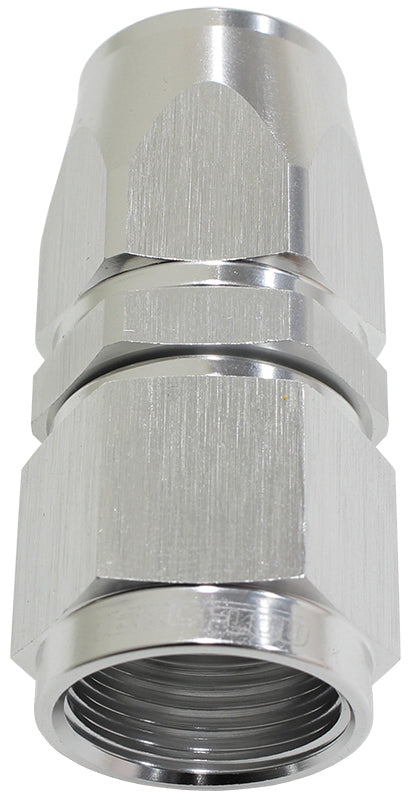 ALLOY STRAIGHT HOSE END -10AN SILVER SWIVEL NUT SUIT TEFLON