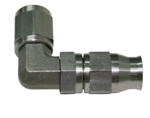 SS 90 DEG HOSE END -3AN       STEEL SWIVEL NUT SUIT TEFLON Default Title