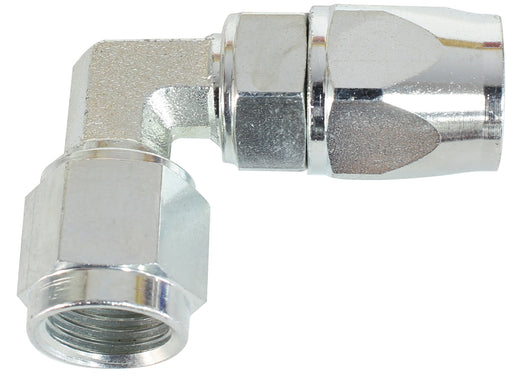 STEEL 90 DEG HOSE END -4AN    STEEL FULL SWIVEL SUIT TEFLON