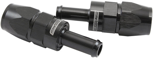 STRAIGHT -6AN HOSE END TO 5/16BARB TEFLON 200 SERIES BLACK