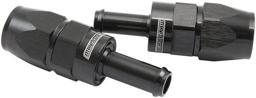 STRAIGHT -6AN HOSE END TO 5/16BARB TEFLON 200 SERIES BLACK