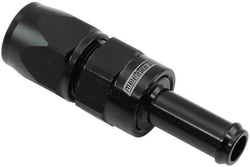 STRAIGHT -6AN HOSE END TO 3/8"BARB TEFLON 200 SERIES BLACK