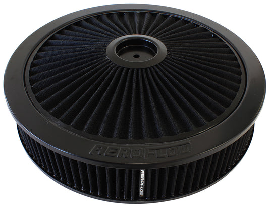 14" X 3" FULL FLOW  ASSEMBLY  5-1/8" 1-1/8" DROP , BLACK, Default Title