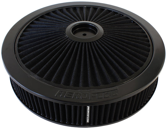 14" X 3" FULL FLOW  ASSEMBLY  7-5/16" FLAT BASE , BLACK, Default Title