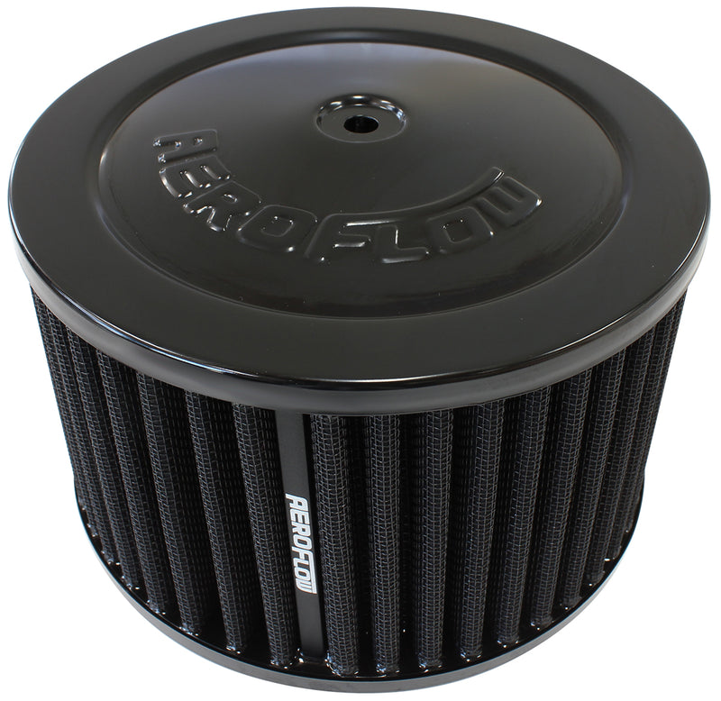 6-3/8" X 4" AIR CLEANER ASSY  5-1/8" NECK, BLACK, COTTON
