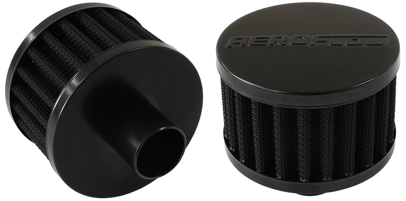 1" PUSH IN  BREATHER FILTER   3" O.D,2" H, BLACK TOP