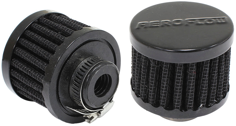 1/2" UNIV CLAMP ON FILTER     2" O.D,1-1/2" H,BLACK TOP