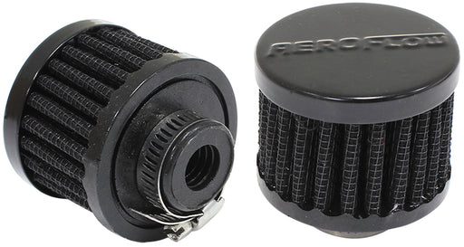 1/2" UNIV CLAMP ON FILTER     2" O.D,1-1/2" H,BLACK TOP