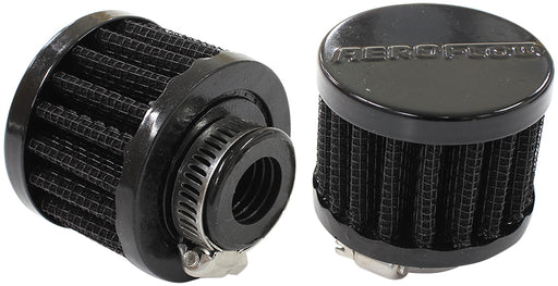 5/8" UNIV CLAMP ON FILTER     2" O.D,1-1/2" H,BLACK TOP