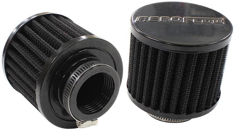 1-3/8" UNIV CLAMP ON FILTER   3" O.D,2-1/2" H, BLACK TOP