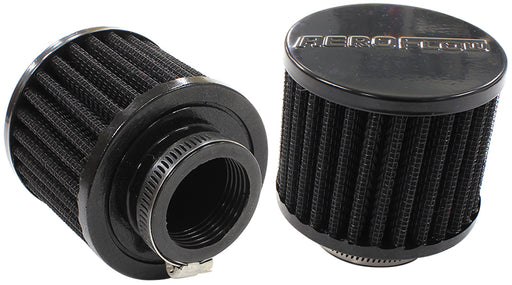 1-3/8" UNIV CLAMP ON FILTER   3" O.D,2-1/2" H, BLACK TOP