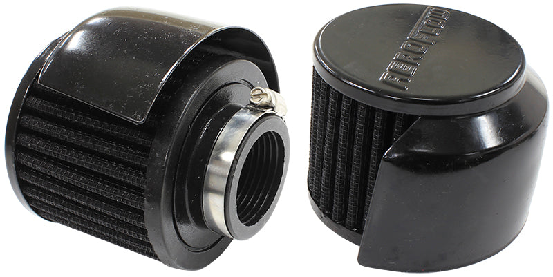 1-3/8" BREATHER FILTER  WITH  SHIELD 3"O.D,2-1/2"H BLACK TOP