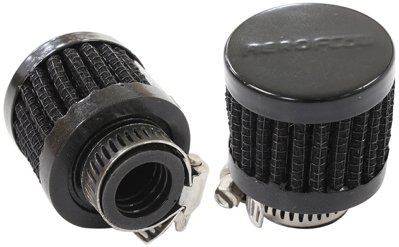 9/16" UNIV CLAMP ON FILTER    1-3/8" O.D,1-1/8" H,BLACK TOP