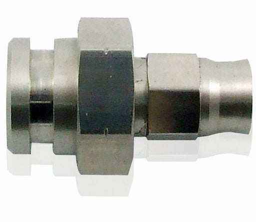 FEMALE INVERTED FLARE 17MM HEXWITH RET CLIP RECESS 3/8 X 24