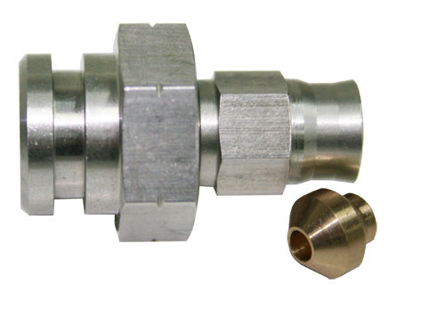 FEMALE INVERTED FLARE 17MM HEXWITH RET CLIP RECESS M10 X 1.0