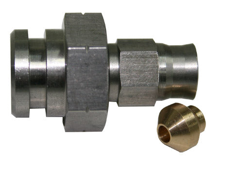 FEMALE INVERTED FLARE 19MM HEXWITH RET CLIP RECESS M10 X1.25