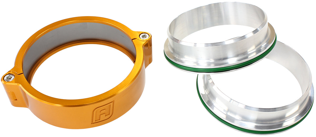 2.5" BILLET INTERCOOLER CLAMPSQUICK CONNECT GOLD CLAMP Default Title
