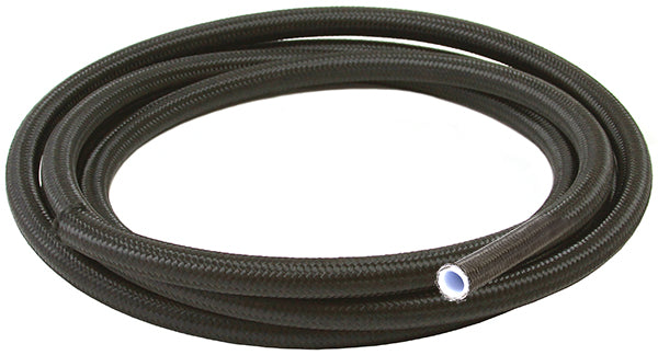 BLACK BRAIDED TEFLON HOSE -3AN30M S/S 3.5mm ID 6.3mm OD Default Title