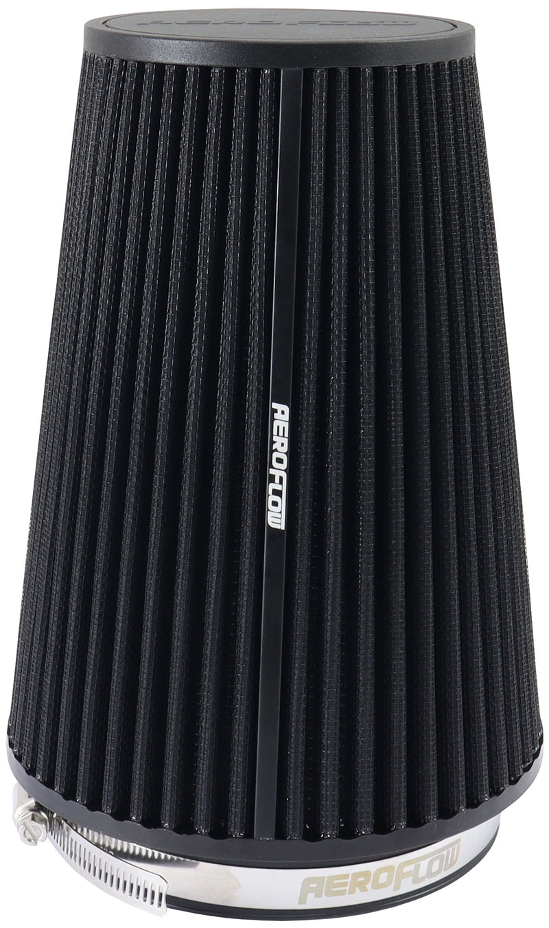 5" CLAMP-ON TAPERED FILTER    4.3 - 6.0 O.D, 8.50 HIGH BLACK