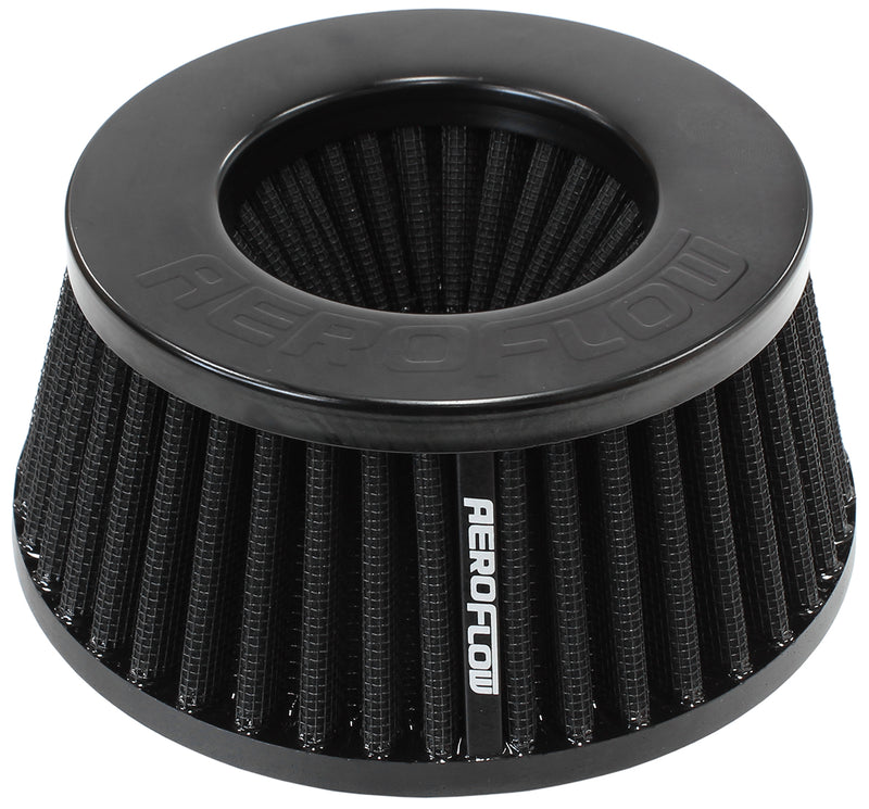 3" INVERTED TAPERED FILTER    5.25-6 O.D, 2.55" HIGH BLACK