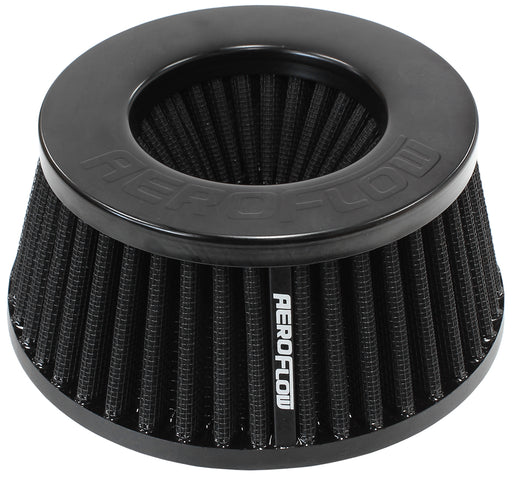 3" INVERTED TAPERED FILTER    5.25-6 O.D, 2.55" HIGH BLACK