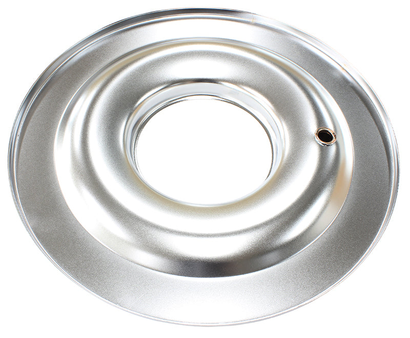 14" AIR CLEANER BASE ONLY     FLAT BASE CHROME
