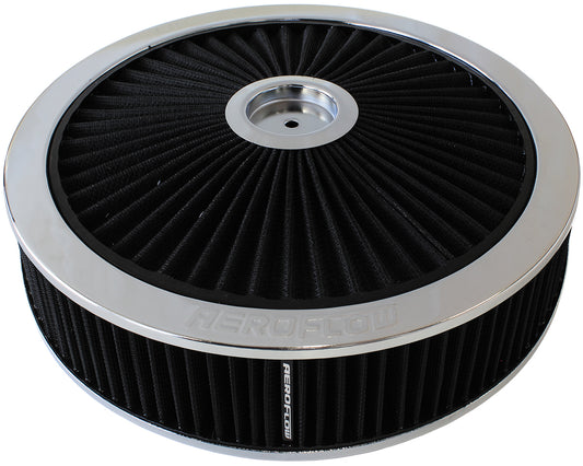 14" X 3" FULL FLOW  ASSEMBLY  7-5/16" FLAT BASE , CHROME Default Title