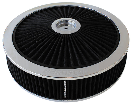 14" X 4" FULL FLOW  ASSEMBLY  7-5/16" FLAT BASE , CHROME Default Title