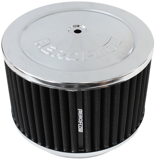 6-3/8" X 4" AIR CLEANER ASSY  5-1/8" NECK, CHROME, COTTON Default Title