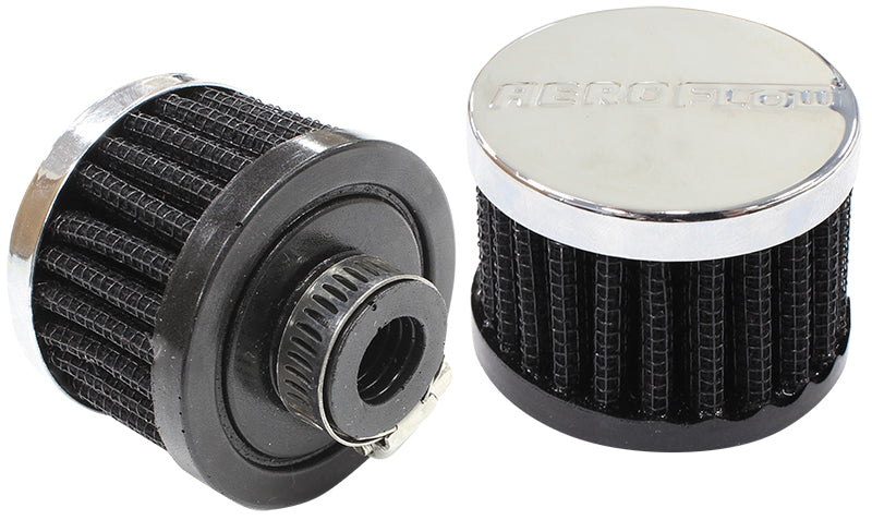 1/2" UNIV CLAMP ON FILTER     2" O.D,1-1/2" H,CHROME TOP