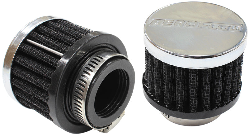 1" UNIV CLAMP ON FILTER       2" O.D,1-1/2" H,CHROME TOP